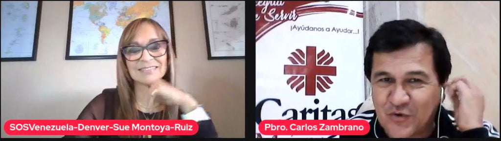 Merida entrevista con el padre Carlos Zambrano - Caritas Merida - Live