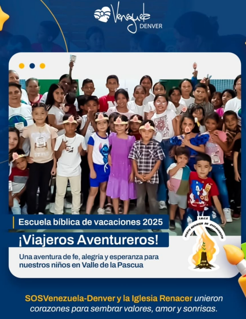 Ayudando a 60 niños en Valle la Pascua, Edo Guárico