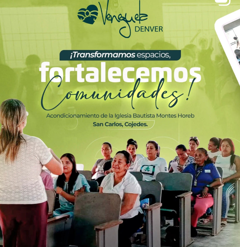 Acondicionamiento del piso en la Iglesia Bautista Montes Horeb en San Carlos, Cojedes
